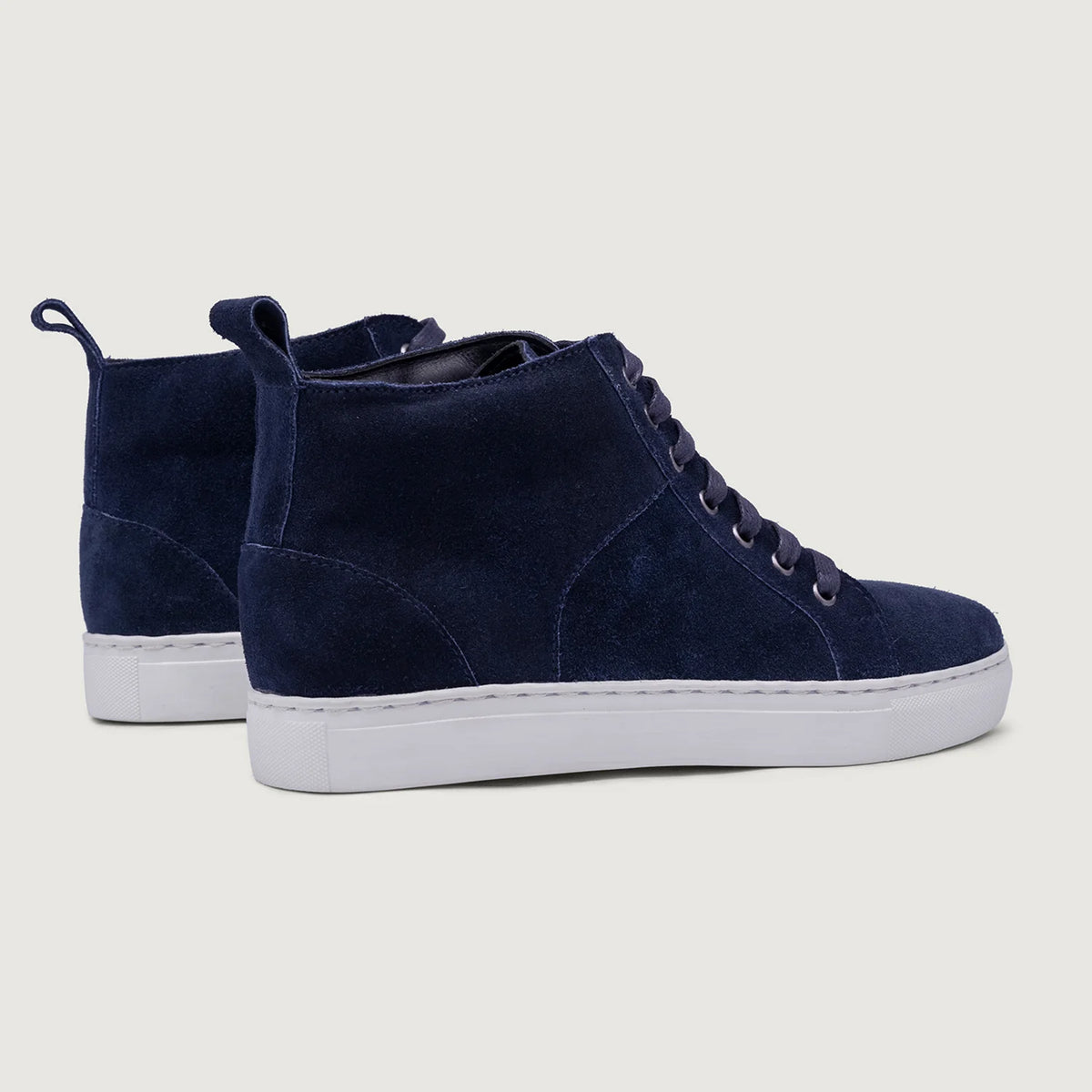 Marty High Top Azul Suede Sapatilhas em pele para Homem For Men - Contraforte reforçado e costuras duplas de precisão