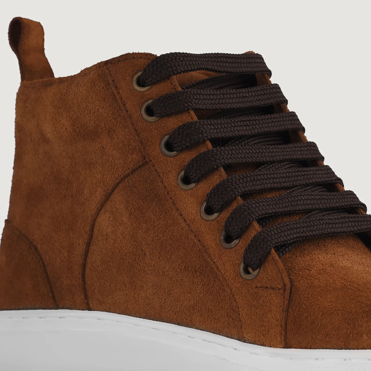 Orlaven Marty High Top Castanho Suede Sapatilhas em pele para Homem footwear image 9