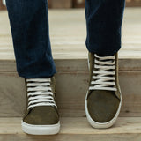 Authentic Full-Grain Leather Grain Depth & Pull-Up Patina Texture Detail