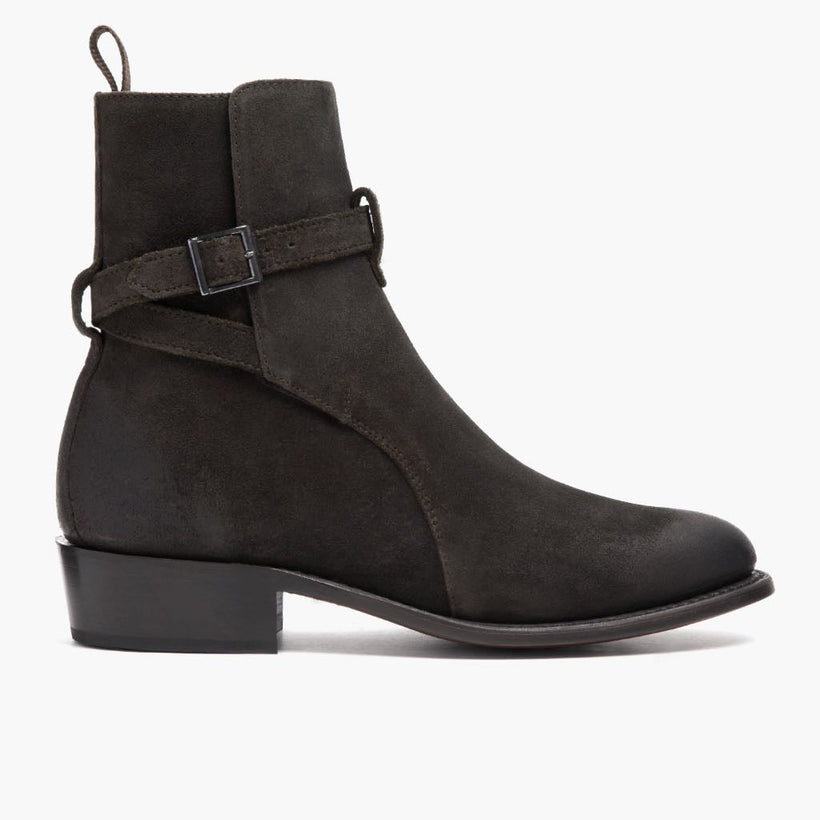 Rogue Dark Olive Suede Botas em couro para Homem