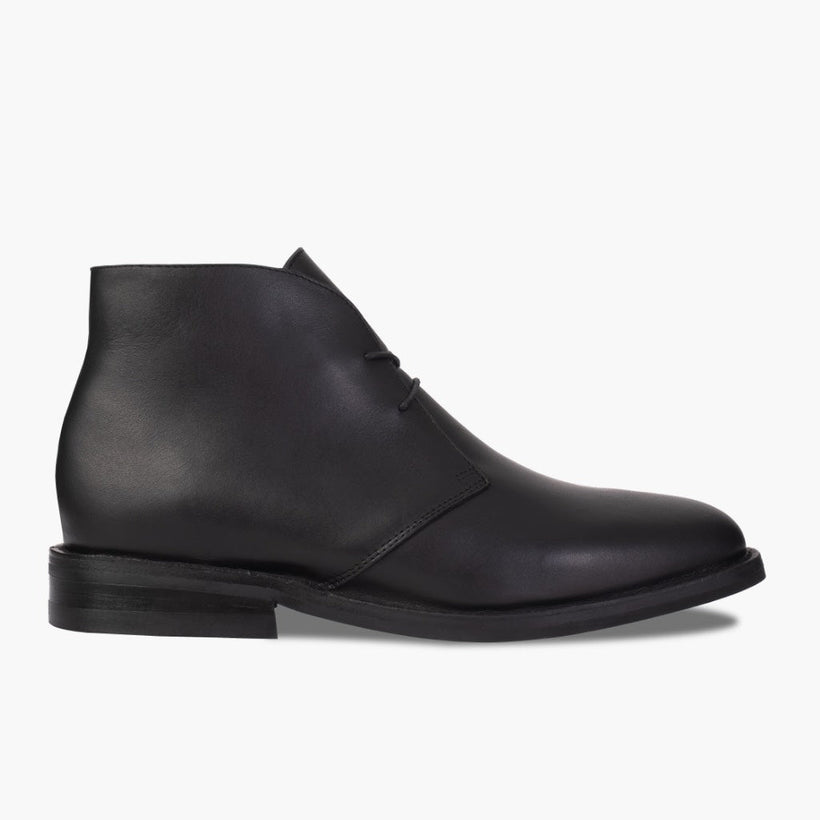 Scout Preto Botas em couro para Homem