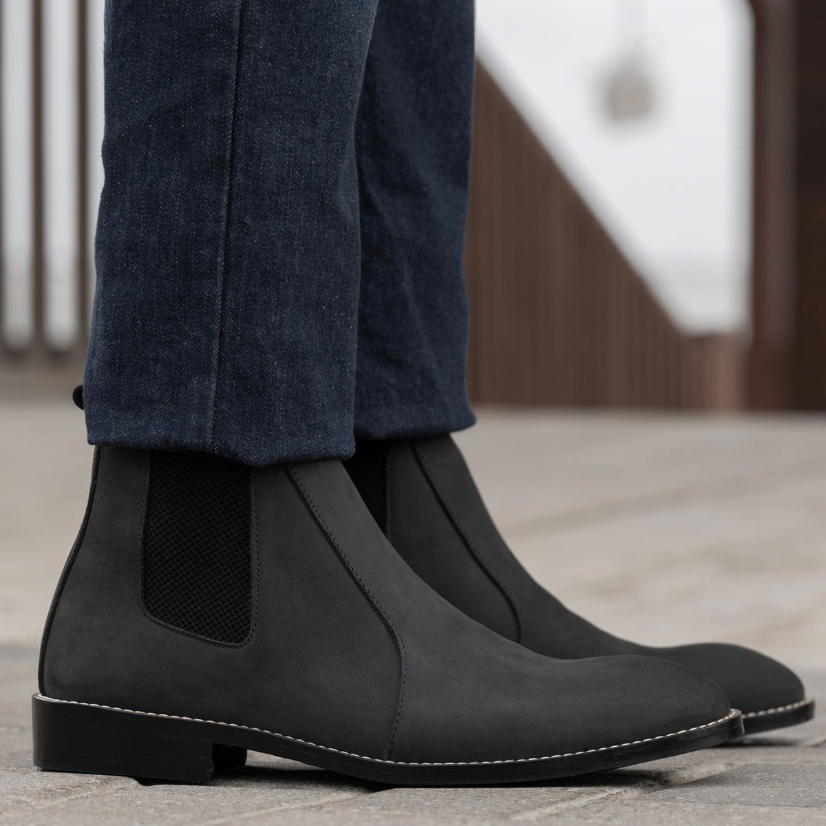 Orlaven Clarkson Chelsea Grey Nubuck Botas em couro - StudGuard para Homem footwear image 10