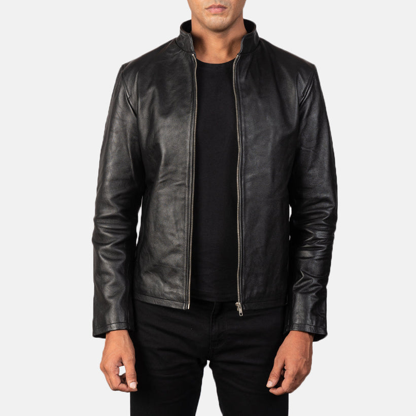 Alex Blusão Biker de Couro para Homem