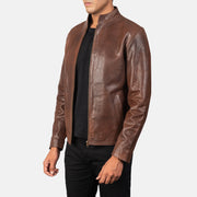Alex Blusão Biker de Couro para Homem – alternate product view 2