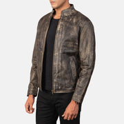 Alex Blusão Biker de Couro para Homem – alternate product view 2