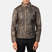 Alex Blusão Biker de Couro para Homem – alternate product view 4