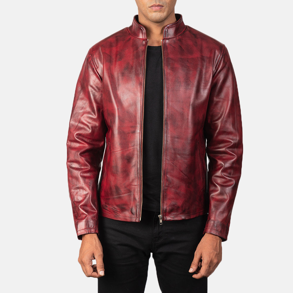 Alex Blusão Biker de Couro para Homem – alternate product view 1