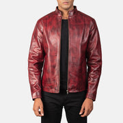 Alex Blusão Biker de Couro para Homem – alternate product view 1