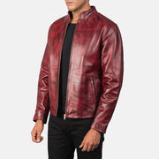 Alex Blusão Biker de Couro para Homem – alternate product view 2