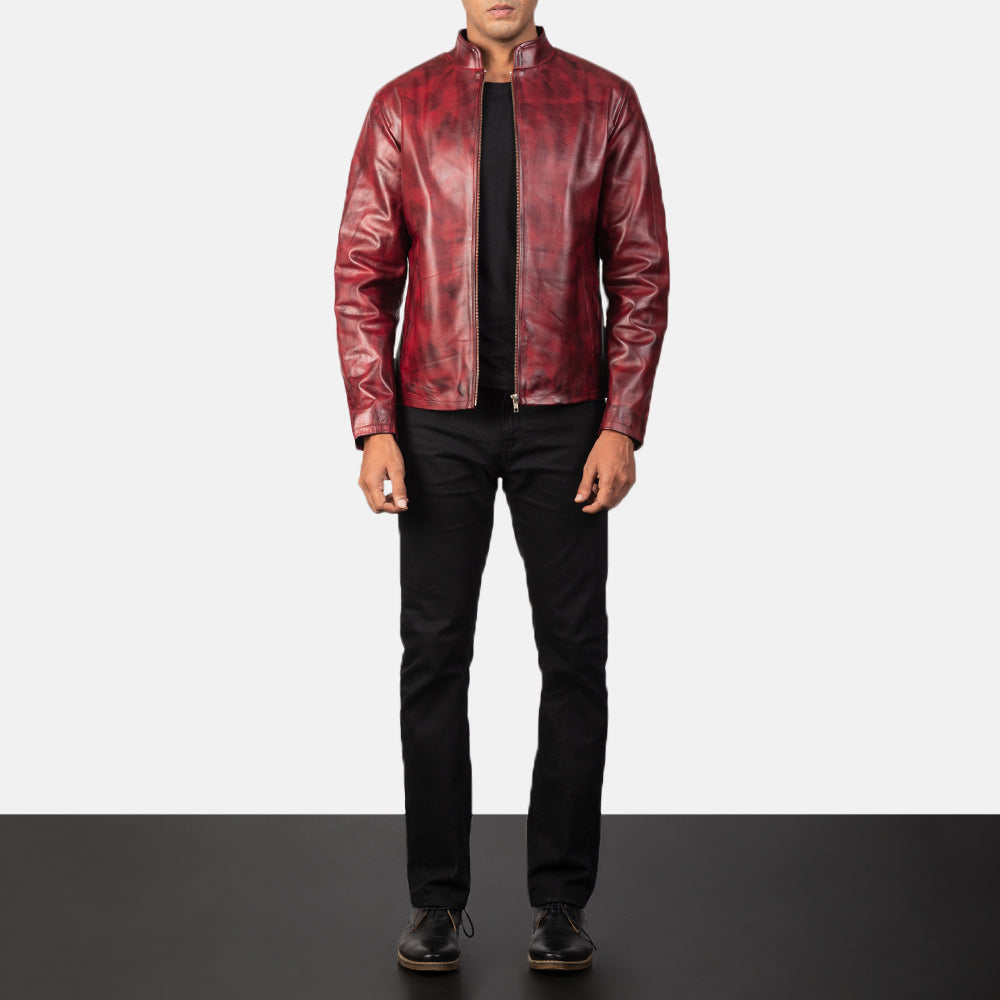 Alex Blusão Biker de Couro para Homem – alternate product view 3