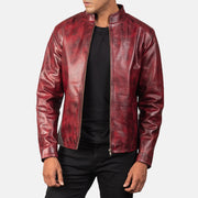 Alex Blusão Biker de Couro para Homem – alternate product view 4