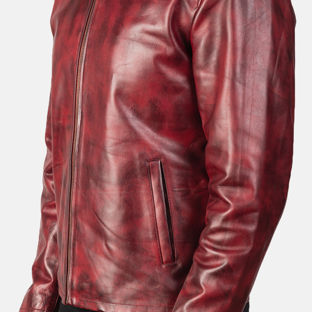 Alex Blusão Biker de Couro para Homem – alternate product view 6