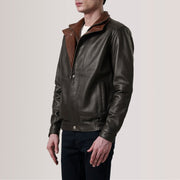Alfred Blusão Bomber de Couro para Homem – alternate product view 3