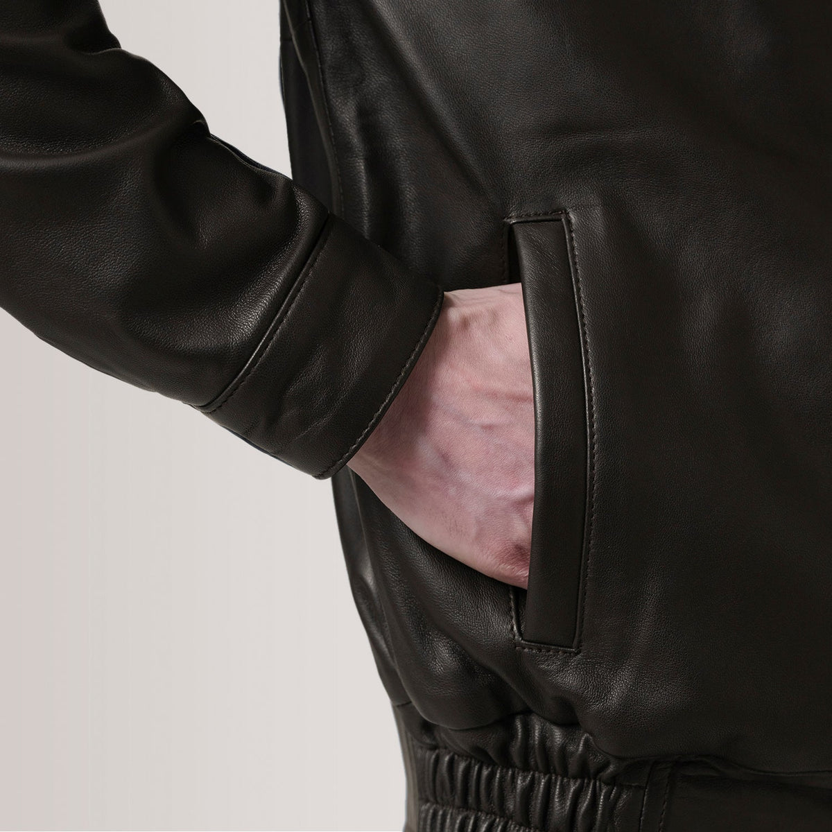 Alfred Blusão Bomber de Couro para Homem – alternate product view 6