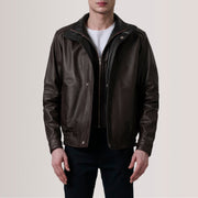 Alfred Blusão Bomber de Couro para Homem – alternate product view 1
