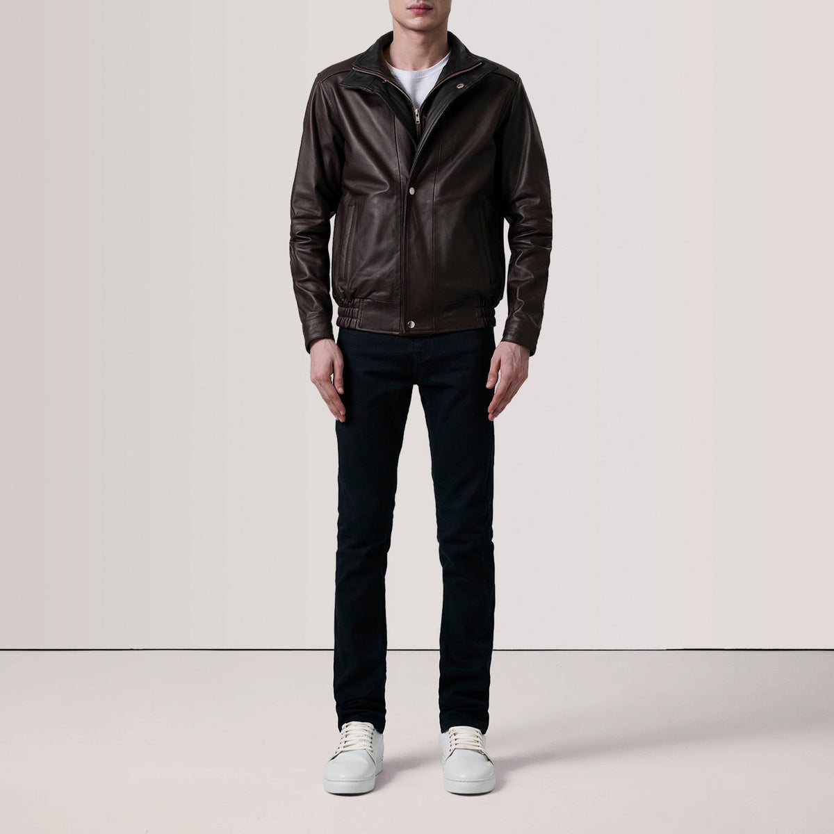 Alfred Blusão Bomber de Couro para Homem – alternate product view 2