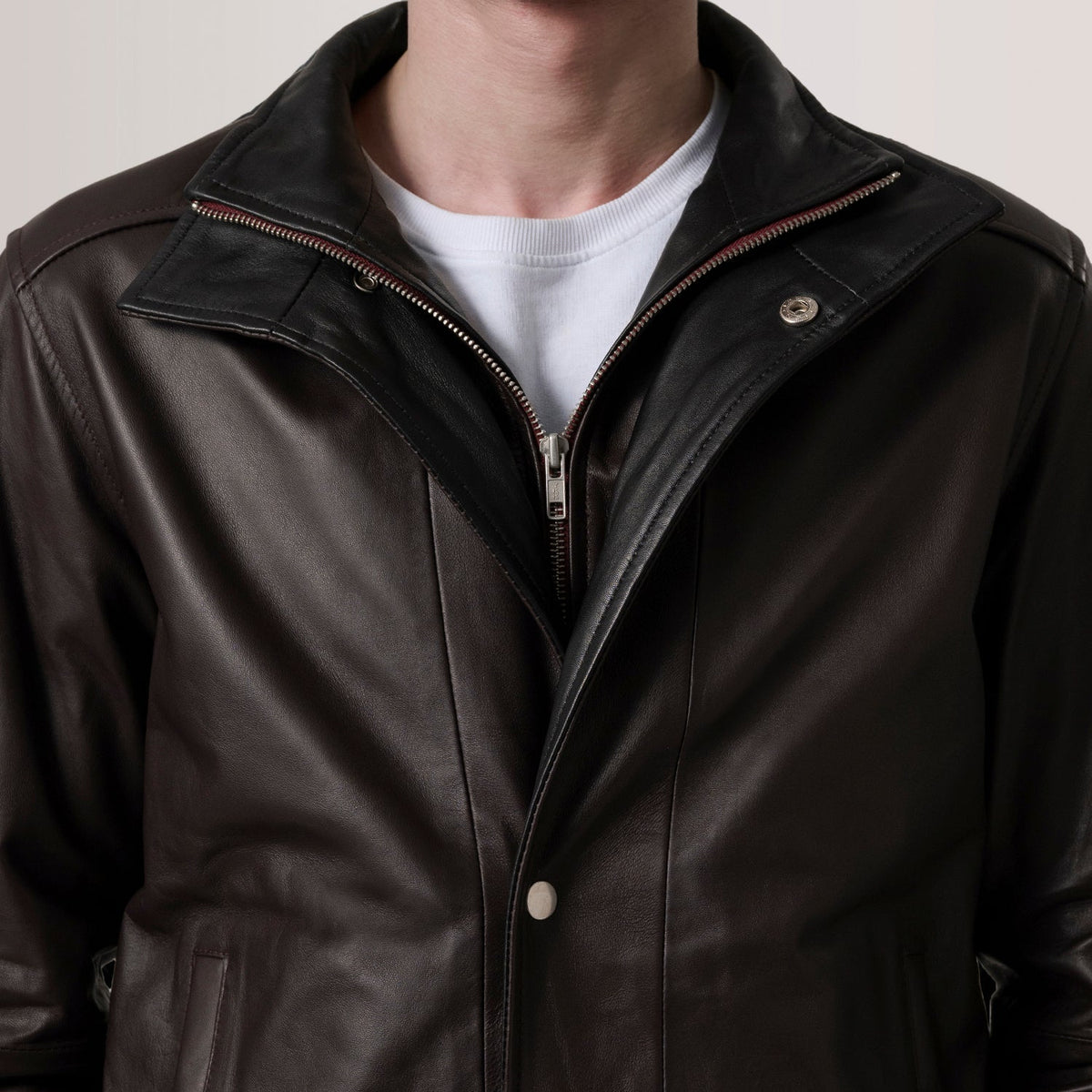 Alfred Blusão Bomber de Couro para Homem – alternate product view 4