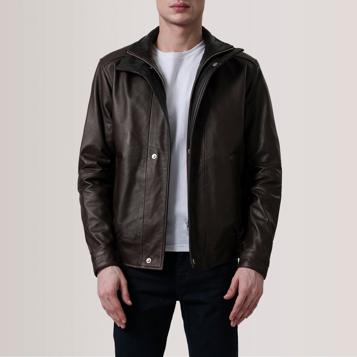 Alfred Blusão Bomber de Couro para Homem – alternate product view 6