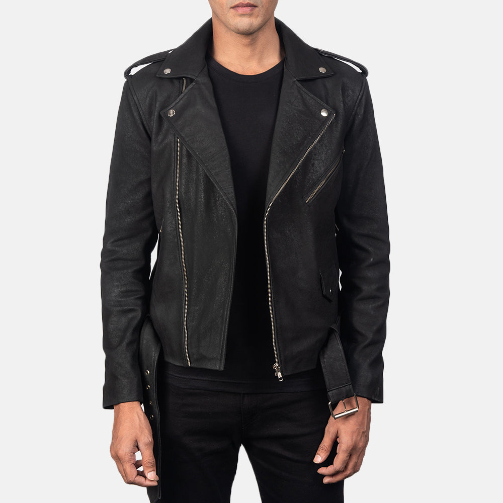
Allaric Alley Jaqueta Biker de Couro para Homem – alternate product view 1