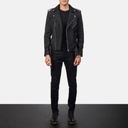 
Allaric Alley Jaqueta Biker de Couro para Homem – alternate product view 4
