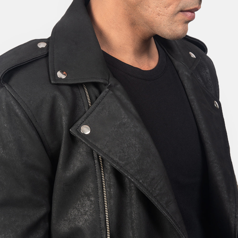 
Allaric Alley Jaqueta Biker de Couro para Homem – alternate product view 6