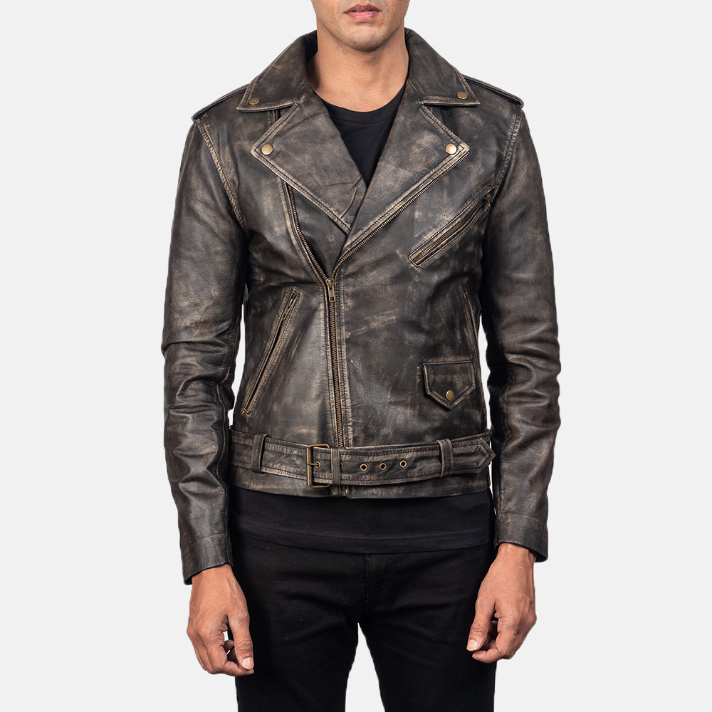
Allaric Alley Jaqueta Biker de Couro para Homem – alternate product view 1