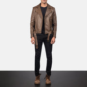 
Allaric Alley Jaqueta Biker de Couro para Homem – alternate product view 4