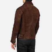 Armand Verde Blusão Biker de Couro para Homem – alternate product view 5