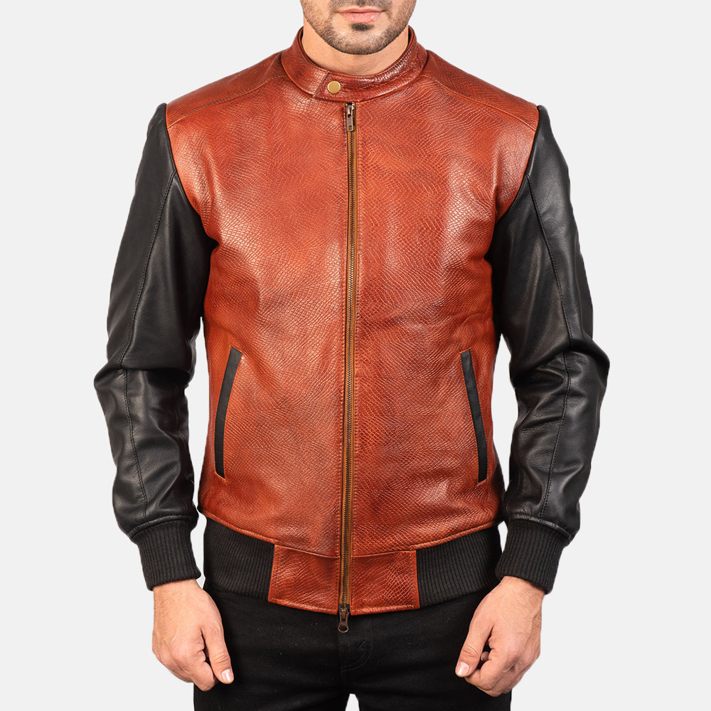 Avan Blusão Bomber de Couro para Homem – alternate product view 4