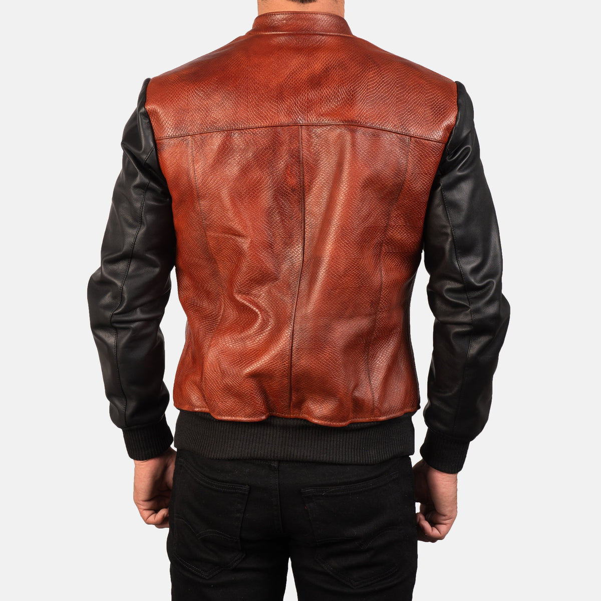 Avan Blusão Bomber de Couro para Homem – alternate product view 5