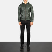 Baston Blusão Bomber de Couro para Homem – alternate product view 3