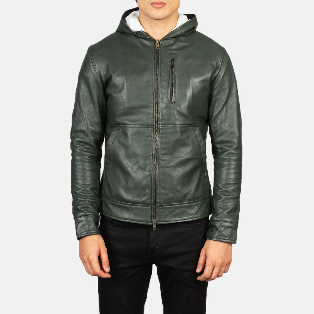 Baston Blusão Bomber de Couro para Homem – alternate product view 4