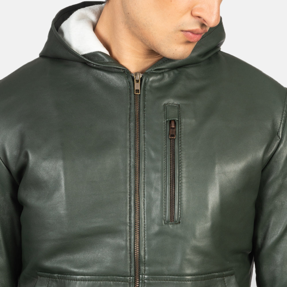 Baston Blusão Bomber de Couro para Homem – alternate product view 6
