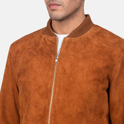 Blain Castanho Blusão Bomber de Couro para Homem – alternate product view 6