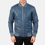 
Bomia MA-1 Jaqueta Bomber de Couro para Homem – alternate product view 4