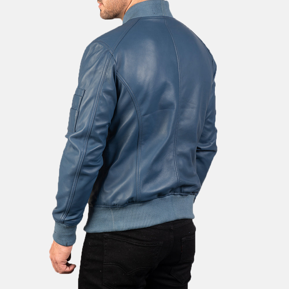 
Bomia MA-1 Jaqueta Bomber de Couro para Homem – alternate product view 5