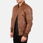 
Bomia MA-1 Jaqueta Bomber de Couro para Homem – alternate product view 2