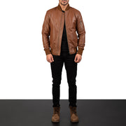 
Bomia MA-1 Jaqueta Bomber de Couro para Homem – alternate product view 3