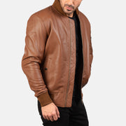 
Bomia MA-1 Jaqueta Bomber de Couro para Homem – alternate product view 4