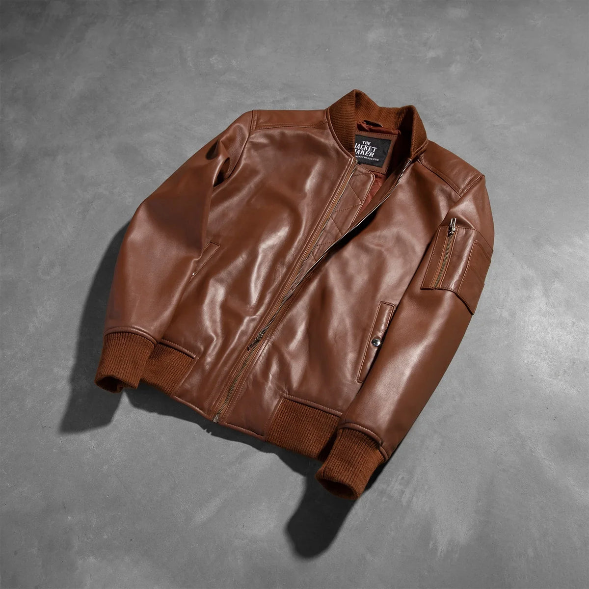 
Bomia MA-1 Jaqueta Bomber de Couro para Homem – alternate product view 7