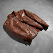 
Bomia MA-1 Jaqueta Bomber de Couro para Homem – alternate product view 8
