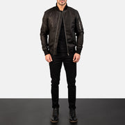 
Bomia MA-1 Jaqueta Bomber de Couro para Homem – alternate product view 2