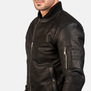 
Bomia MA-1 Jaqueta Bomber de Couro para Homem – alternate product view 5