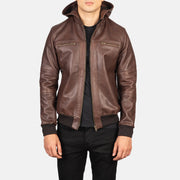 
Bouncer Biz Jaqueta Bomber de Couro para Homem – alternate product view 1