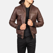 
Bouncer Biz Jaqueta Bomber de Couro para Homem – alternate product view 4