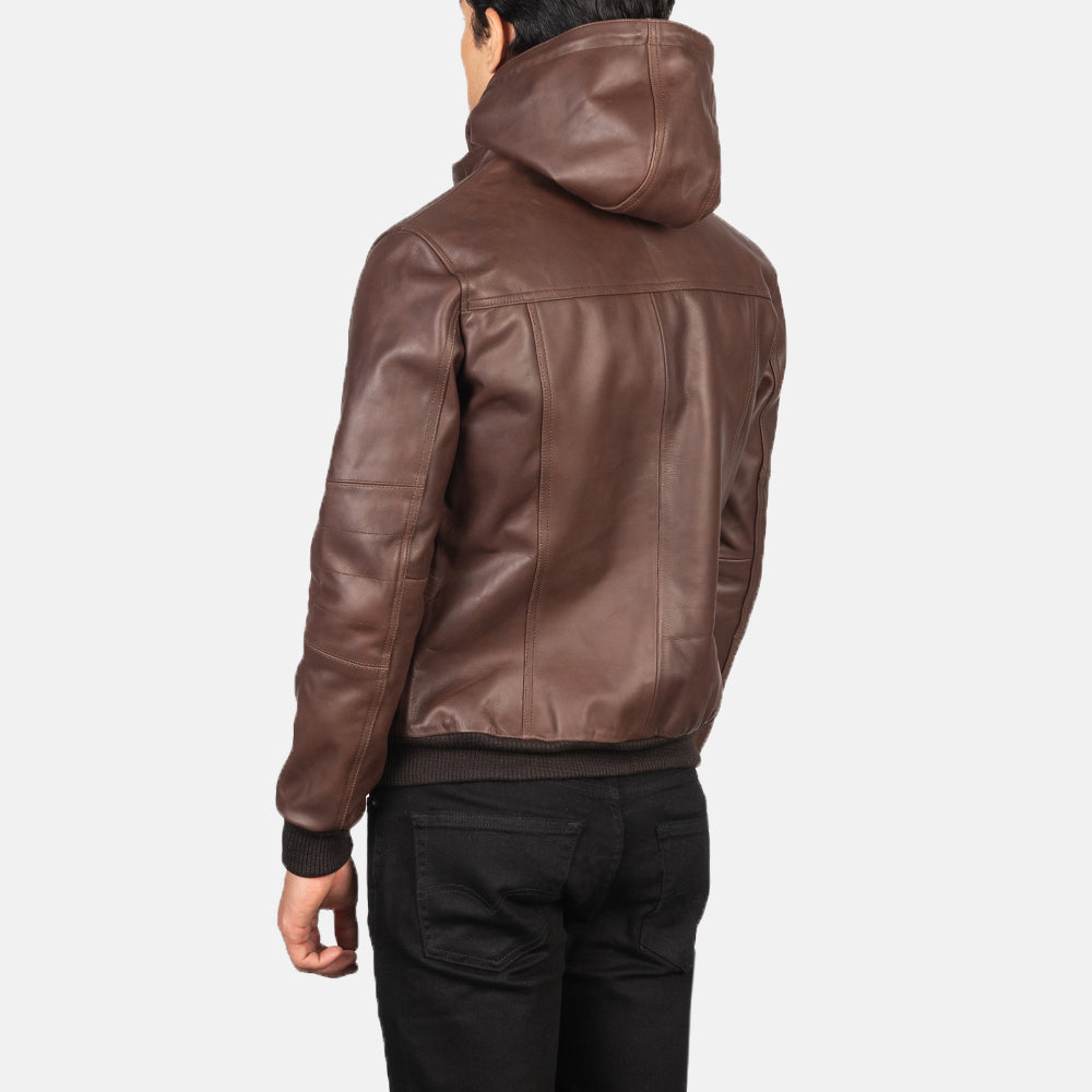 
Bouncer Biz Jaqueta Bomber de Couro para Homem – alternate product view 5
