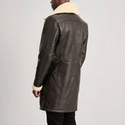 Charles Casaco de Couro Castanho Shearling Casaco de Couro para Homem – alternate product view 5