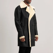 Charles Casaco de Couro Castanho Shearling Casaco de Couro para Homem – alternate product view 2