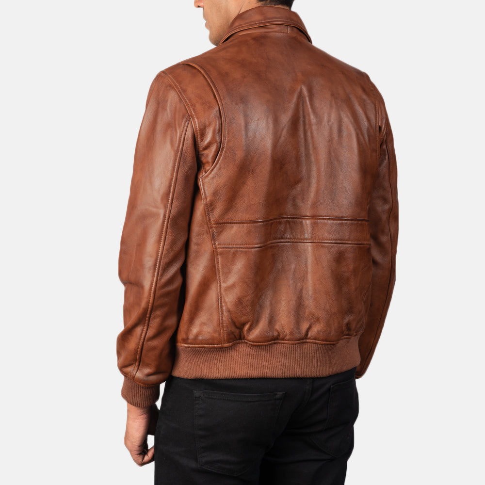 Coffmen Blusão Bomber de Couro para Homem – alternate product view 5