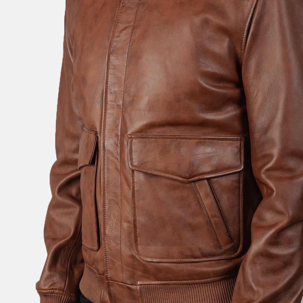 Coffmen Blusão Bomber de Couro para Homem – alternate product view 6